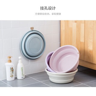 Thau nhựa gấp gọn tiết kiệm không gian size nhỏ