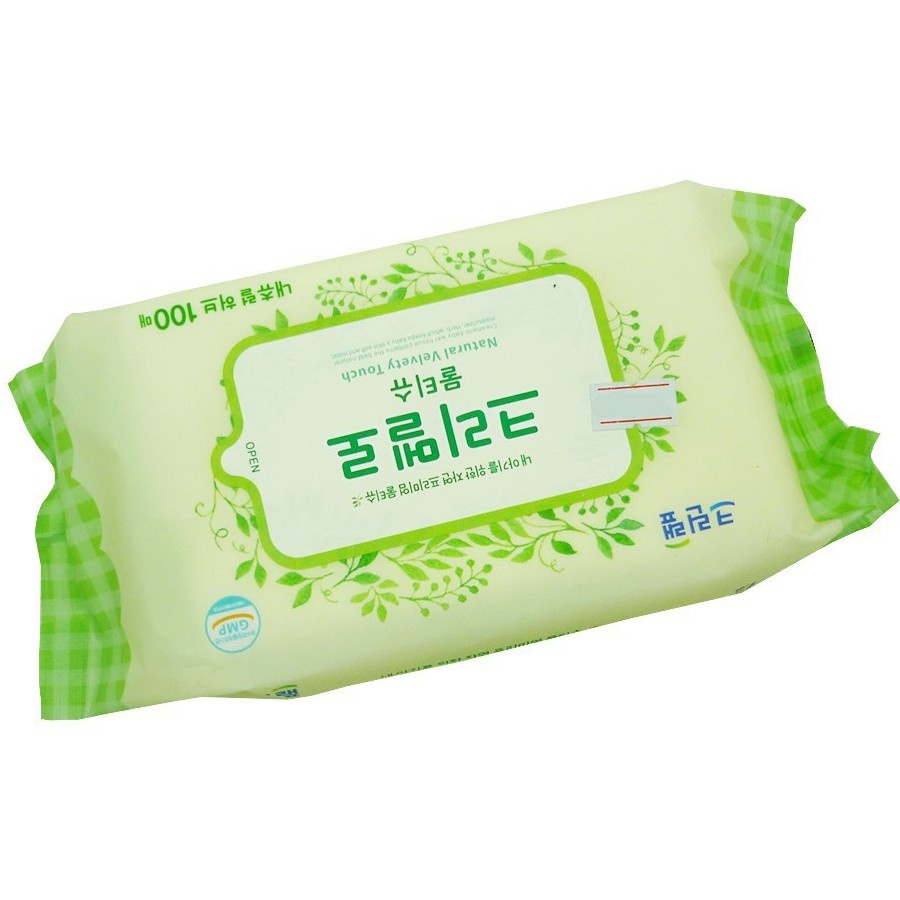 Khăn giấy ướt cao cấp Natural Herb Hàn Quốc 100 tờ