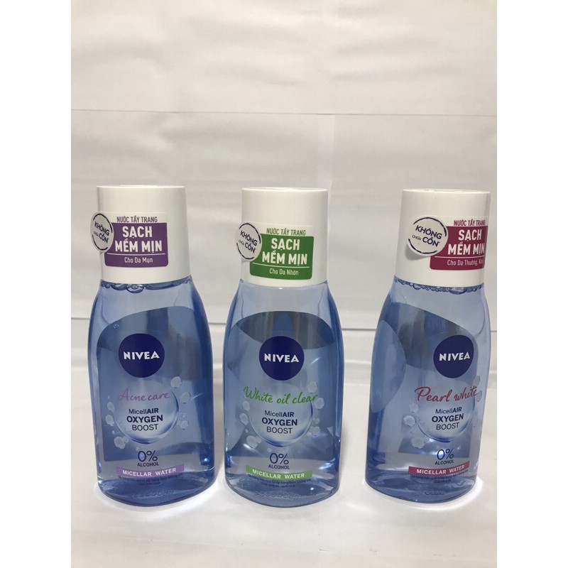 Nước tẩy trang Nivea Micellar Water 200ml THÁI LAN - BẢN MỚI chai nhỏ