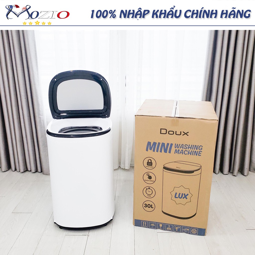 Máy Giặt Mini DOUX bản LuxTự Động Vắt Khô, chiếu đèn UV diệt khuẩn - BH 1 năm | Máy giặt mini tự động