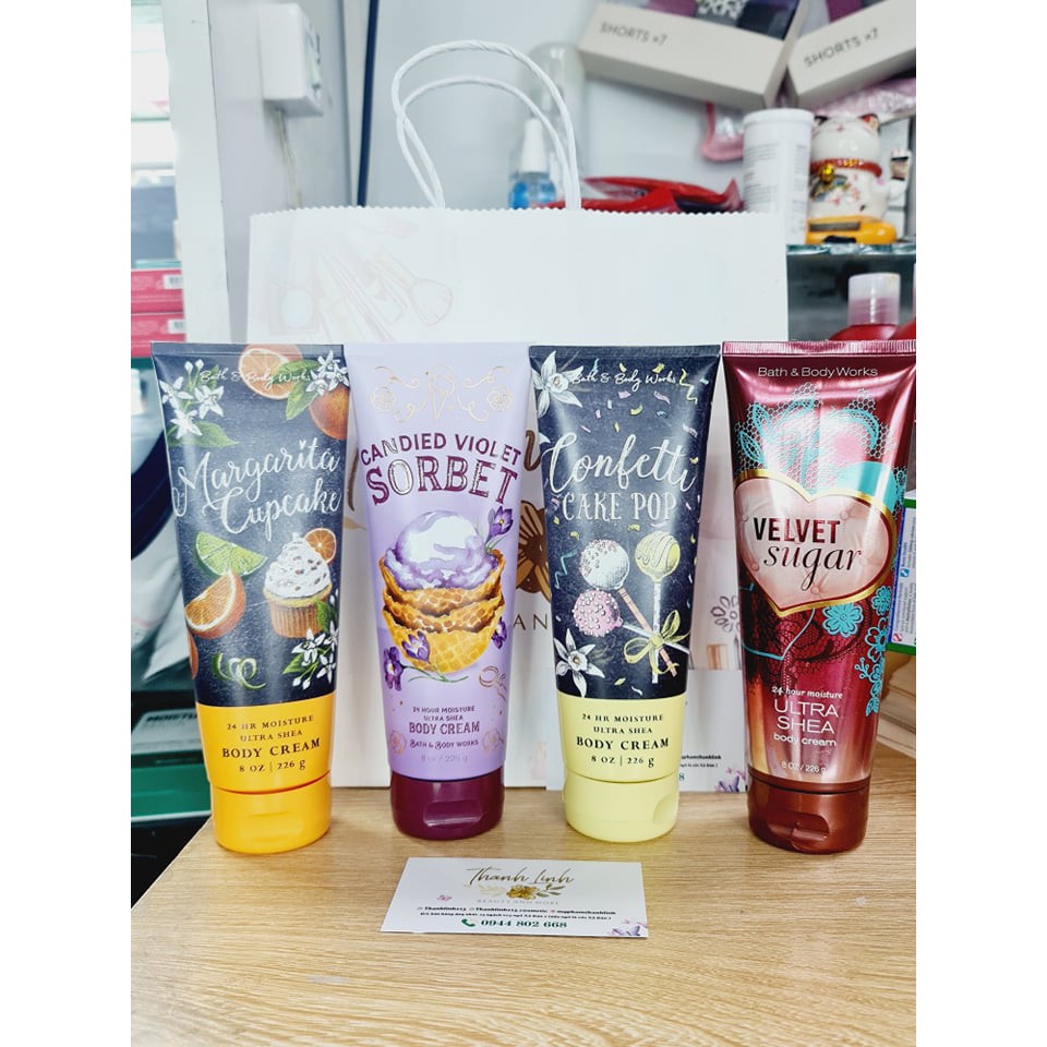 Kem dưỡng thể Bath & body works body cream dưỡng mềm mịn da, độ bám mùi tốt và siêu thơm sang chảnh 226g | BigBuy360 - bigbuy360.vn