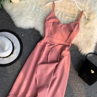 Đầm 2 dây chân bèo