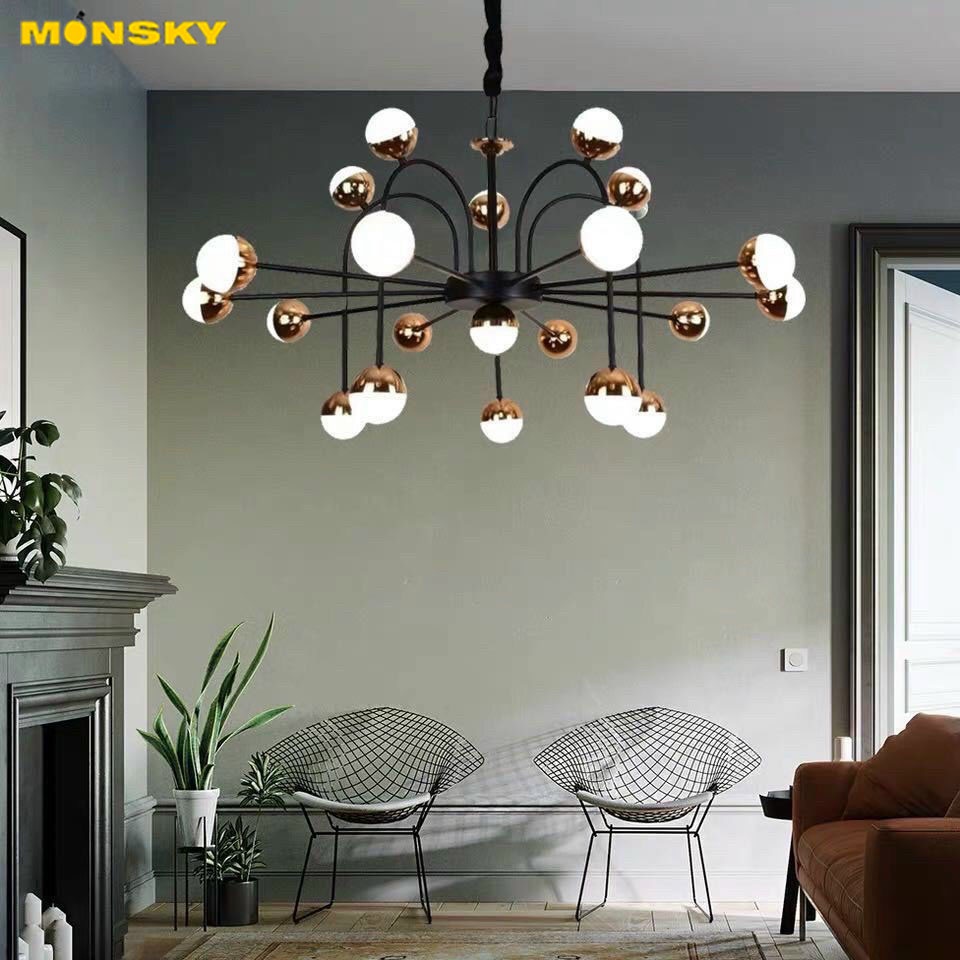 Đèn chùm MONSKY ZELDA hiện đại 21 bóng trang trí nội thất cao cấp [ẢNH VIDEO THẬT 100%