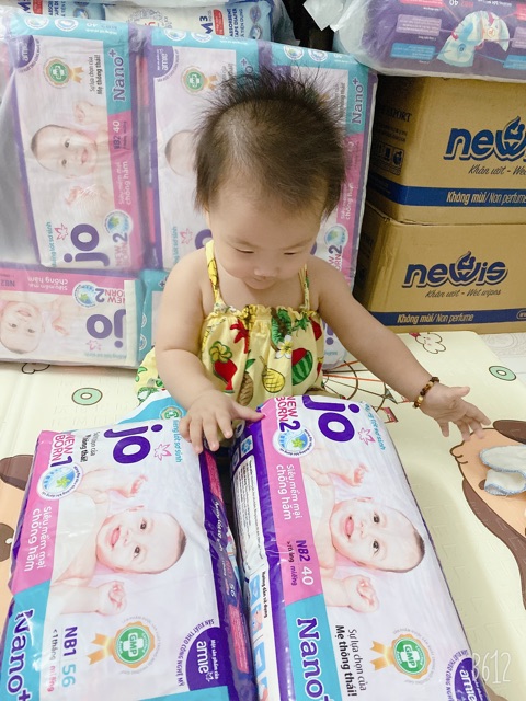 Miếng Lót Sơ Sinh Bỉm Jo Newborn Jo 1 56m Và Newbor2 40 Miếng