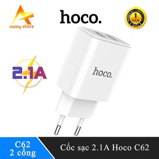 Cục Sạc Nhanh Hoco C62 Chuẩn MFI 2 Cổng Thông Minh