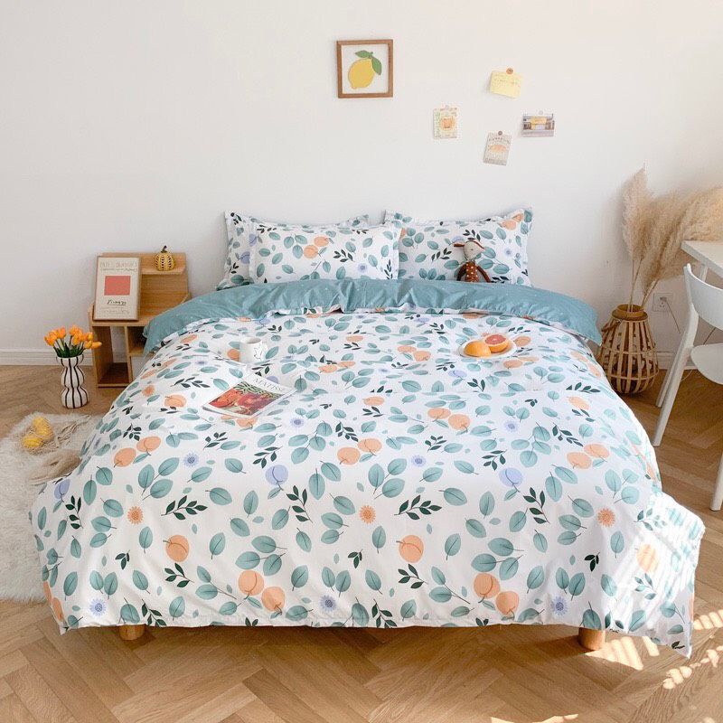 Bộ cotton poly Quả cherry xanh