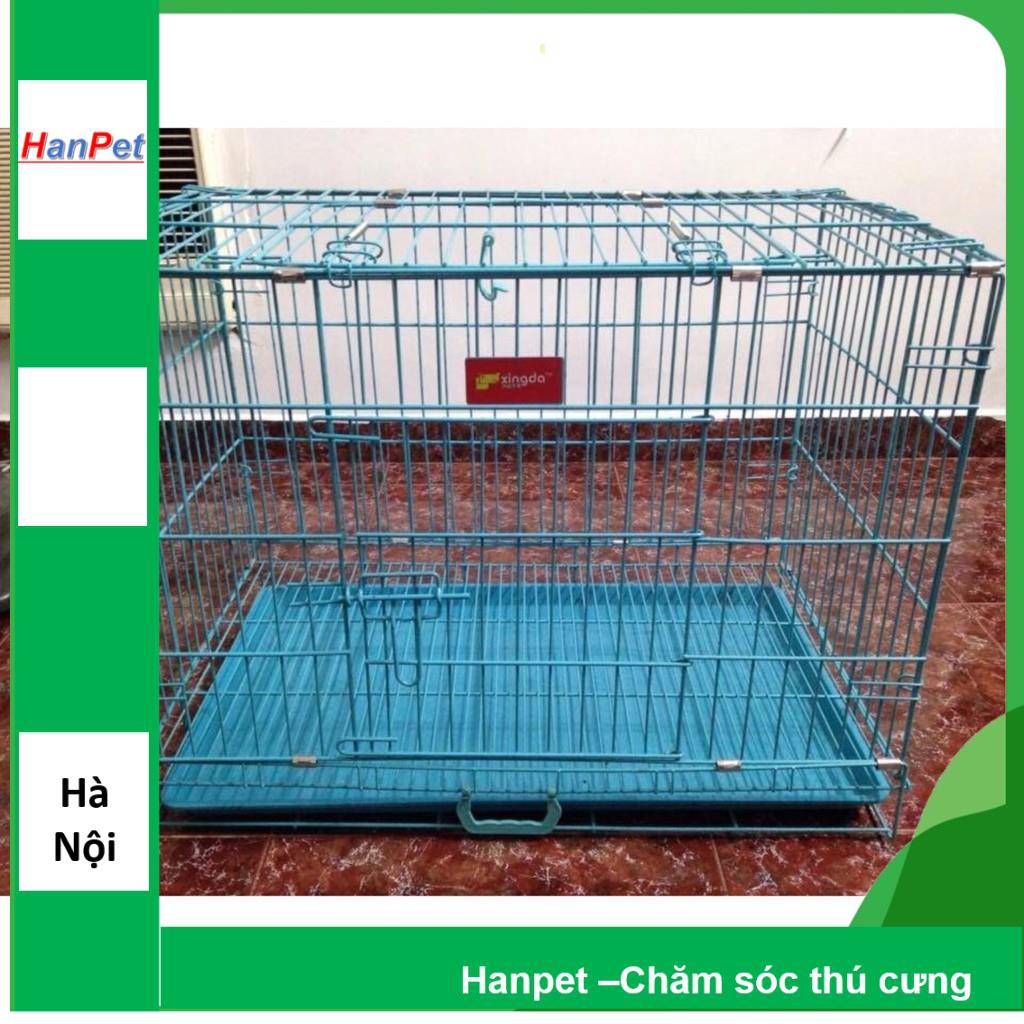 HN-Chuồng Lồng/cũi chó mèo dưới 10kg (75x50cm, Cao 70cm) hanpet 387c