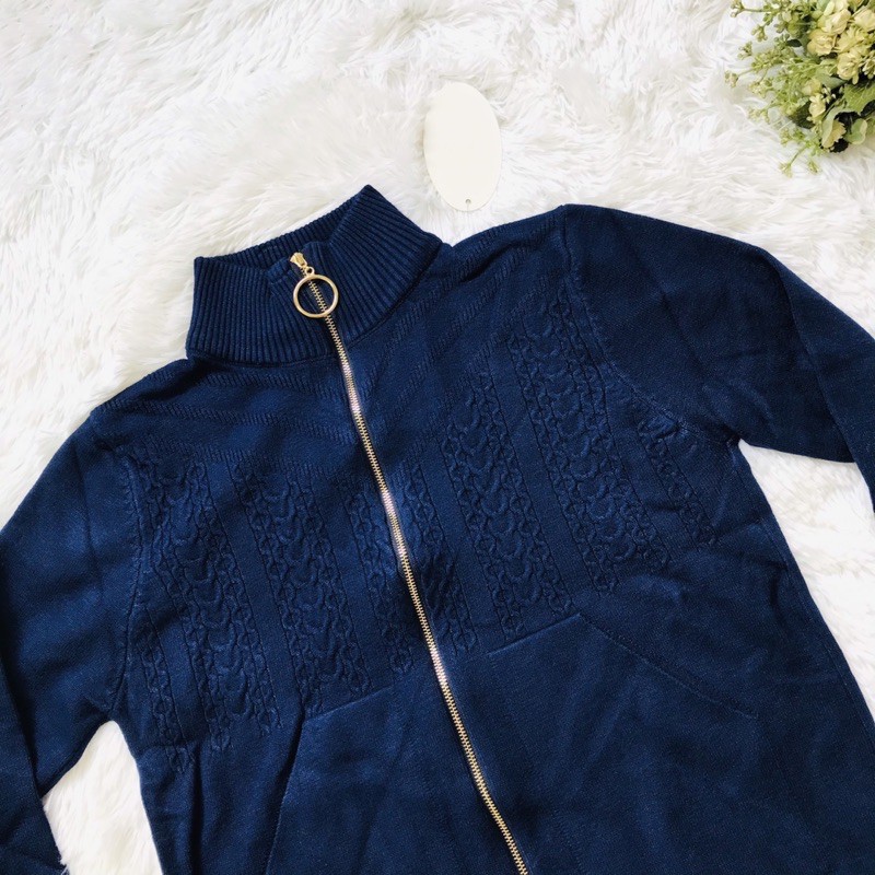 Áo khoác len tuyết dây kéo túi | BigBuy360 - bigbuy360.vn