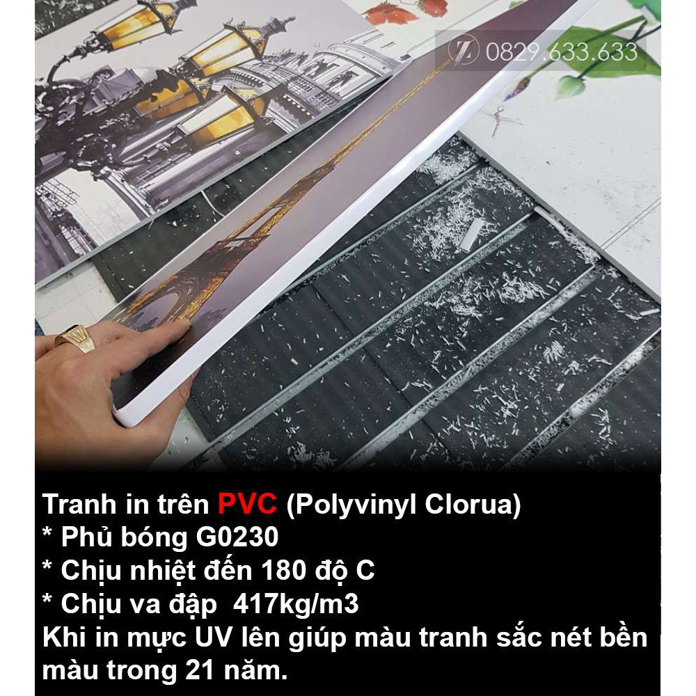Tranh treo cầu thang phúc lộc thọ thần tài tráng gương đẹp
