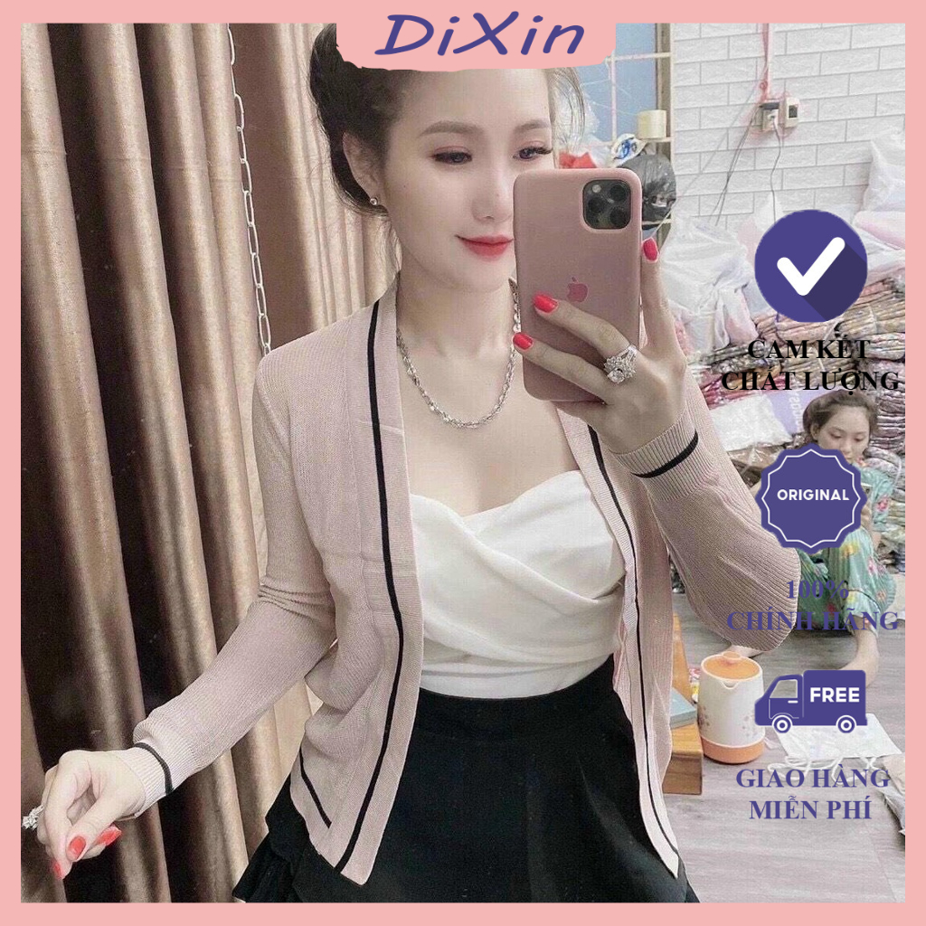 Áo Khoác Cardigan Len Mỏng Cho Nữ Phong Cách Ulzzang Phù Hợp Đi Đà Lạt, Dạo Biển