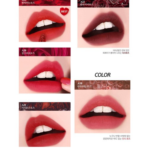Son Kem Lì Black Rouge Air Fit Velvet Tint Ver 4 & Ver 5
