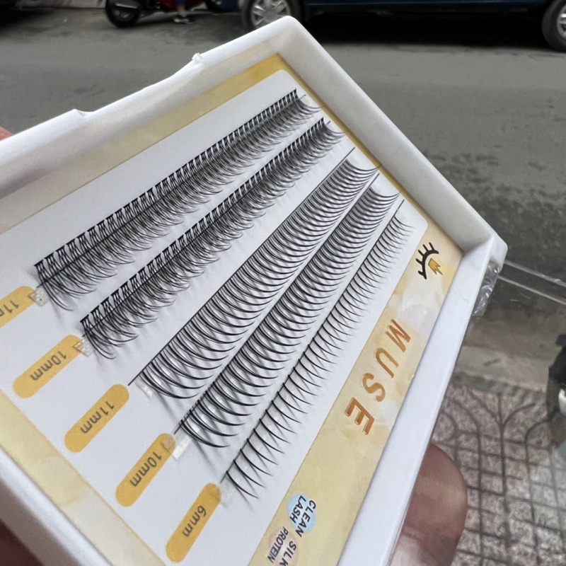 Lông Mi Muse  rời 5 Hàng N01 và N04 mi trên và mi dưới trong 1 hộp tiện dùng đẹp nhất Giangpkc 2022