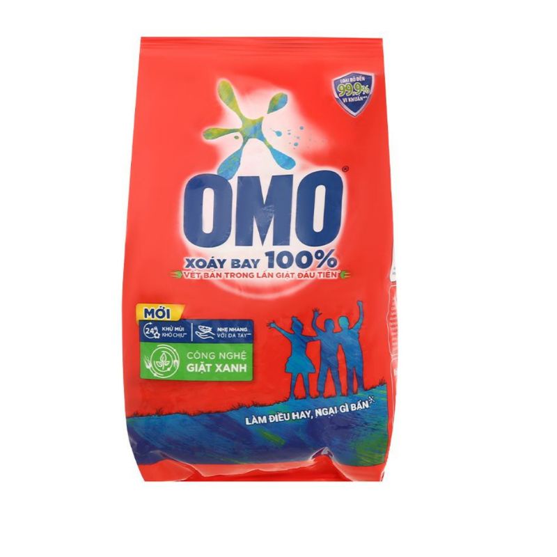 Bột giặt Omo gói 800g xoáy bay vết bẩn