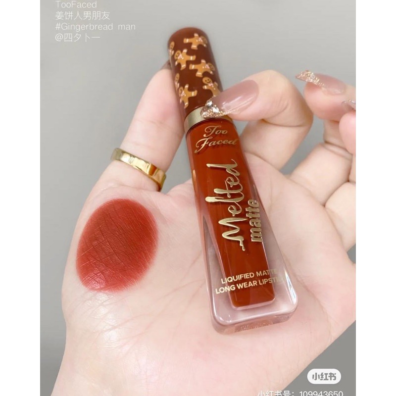 Son kem lỳ Too Faced Gingerbread MAN 🥨