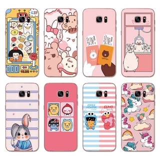 Ốp điện thoại nhựa silicon TPU mềm tùy chọn họa tiết cho Samsung Galaxy S8 Plus/ Note 4 5 3 2 N7100 N9000 
