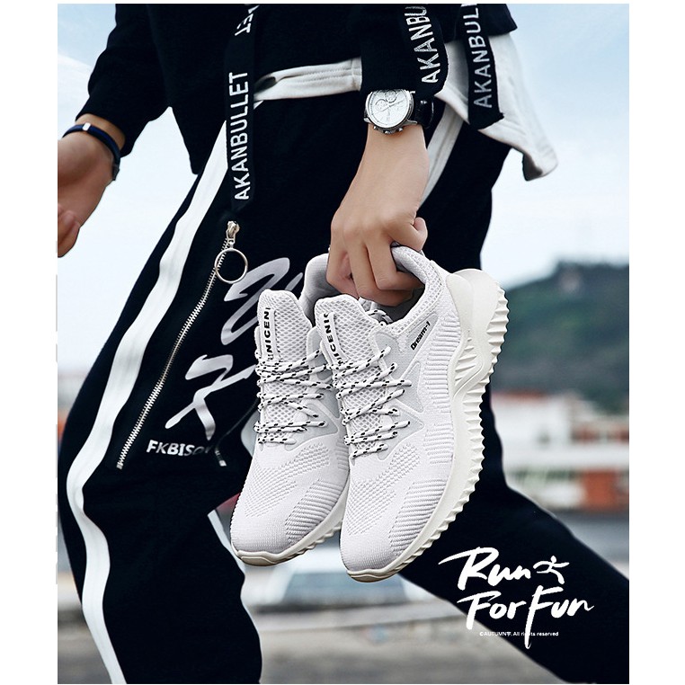 Giày nam sneaker, giày thể thao nam siêu nhẹ GN319 | BigBuy360 - bigbuy360.vn