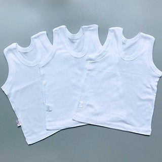 Combo 3 áo thun ba lỗ trắng bé trai