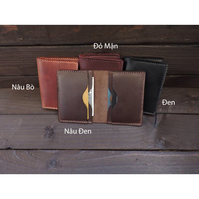 Ví Card Da Bò Ví Đựng Thẻ Nam Da Thật Handmade Libira Leather – Đồ Da Thủ Công Làm Theo Yêu Cầu