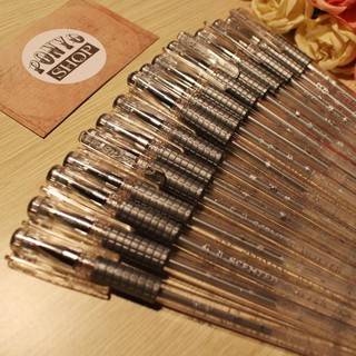 10 chiếc Bút nhũ bạc trang trí sổ Scrapbook (giấy đen/ giấy bìa màu)