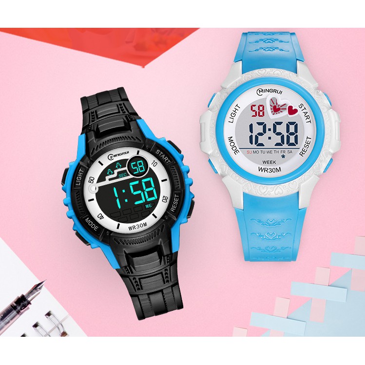 Đồng hồ điện tử trẻ em Ming Rui cute đa chức năng phát sáng | BigBuy360 - bigbuy360.vn