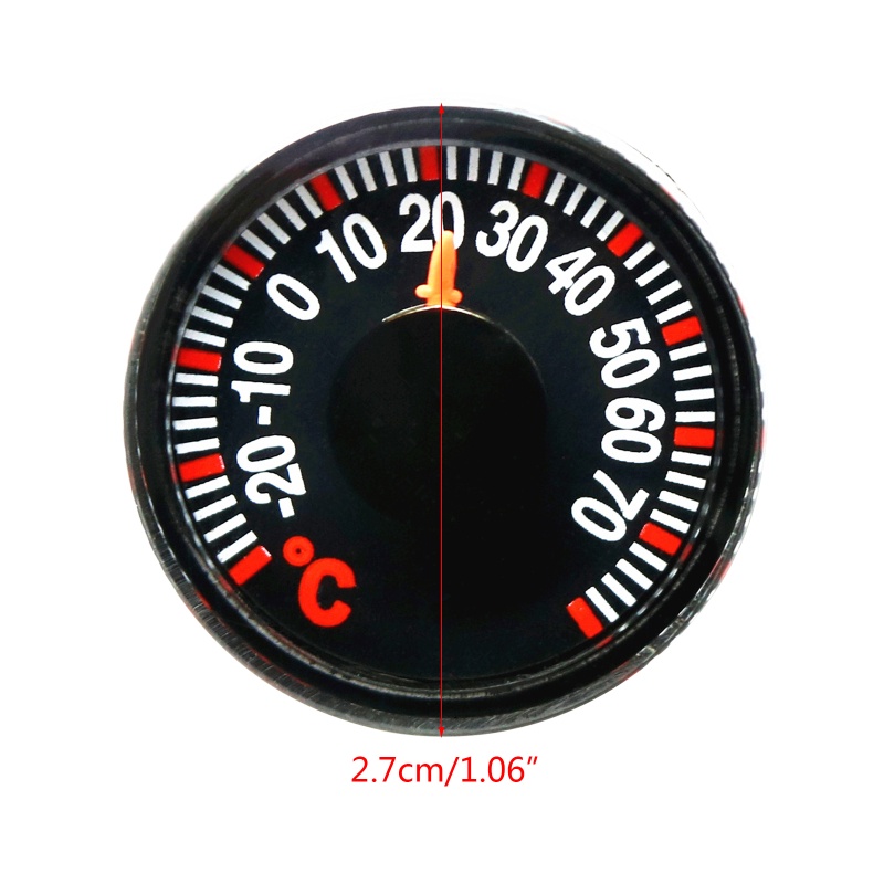 ❤Nhiệt Kế Đo Nhiệt Độ Mini Tròn Bằng Nhựa 27mm