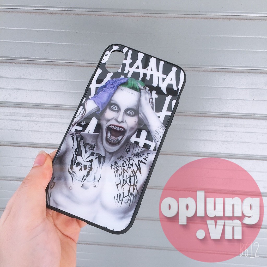 Ốp iPhone kính cường lực Joker cho iPhone 6 7 8 x xsmax 11 pro max k219