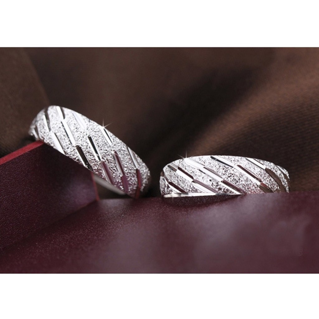 925 nhẫn bạc nguyên chất cặp đôi mưa sao băng có thể điều chỉnh nam và nữ nhẫn đồ trang sức cưới