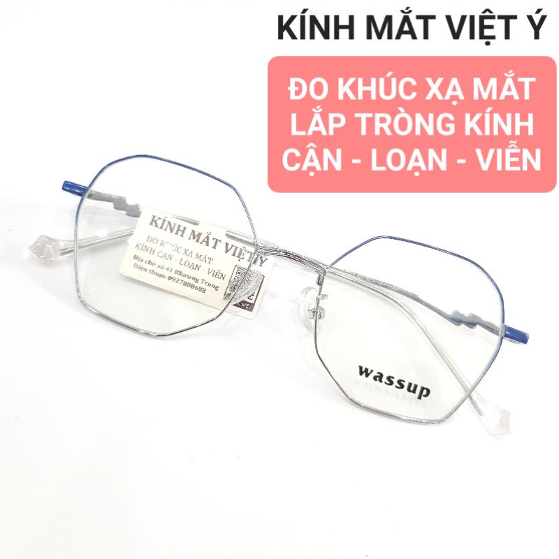 Gọng kính kim loại ombre màu xanh biển