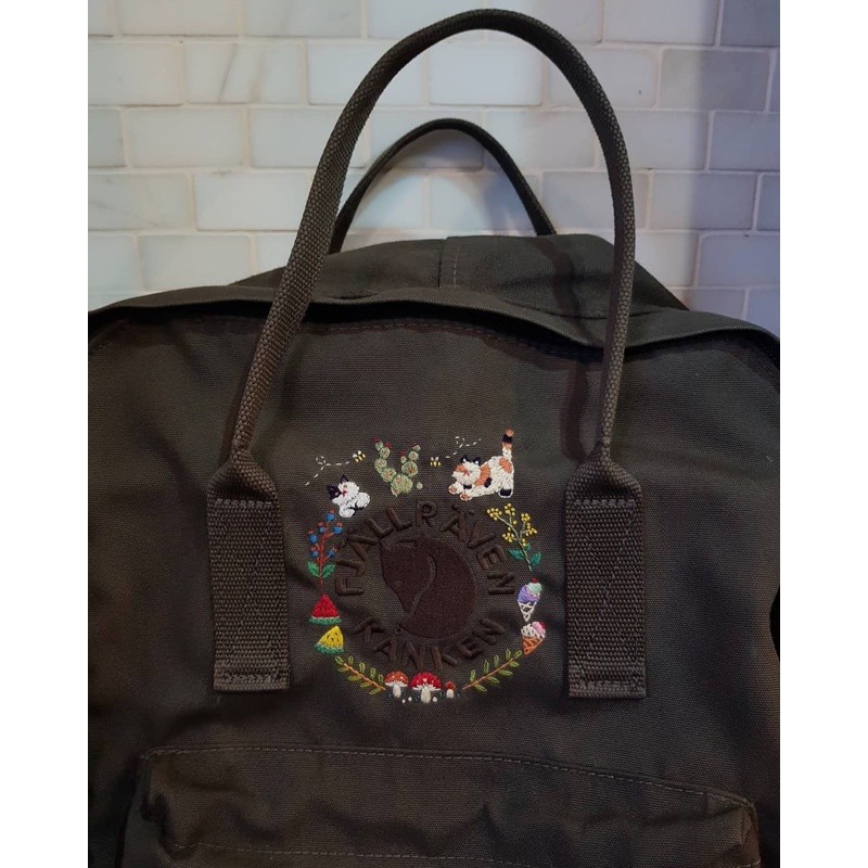 Balo Kanken Logo Thêu Hàng Độc Có Sẵn