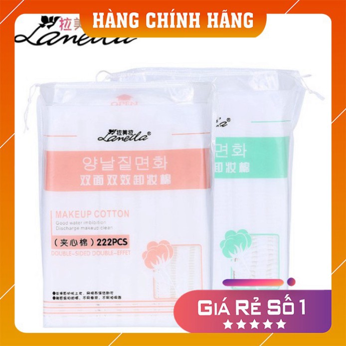 Bông Tẩy Trang ❤️FREESHIP❤️ Bông tẩy trang Lameila 222 miếng chính hãng giá rẻ