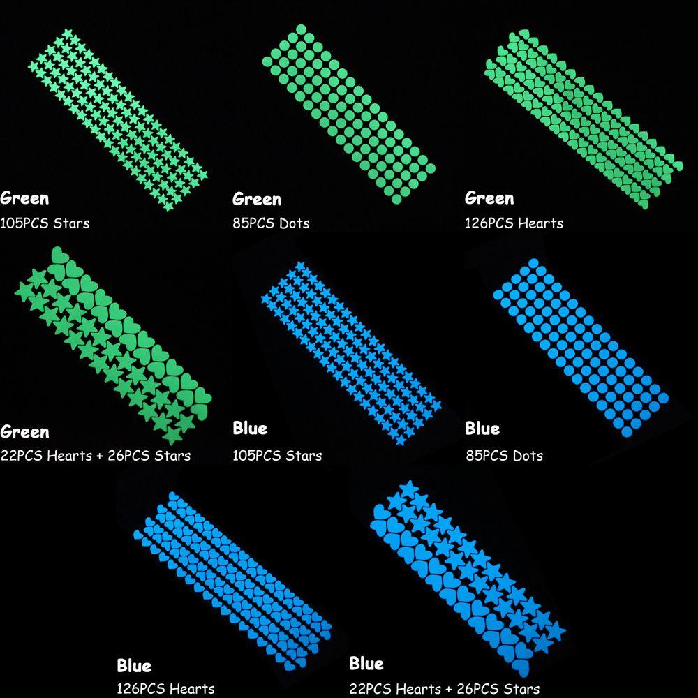 Bộ 24 Đề Can Huỳnh Quang Hình Ngôi Sao Dùng Để Trang Trí Nhà DIY