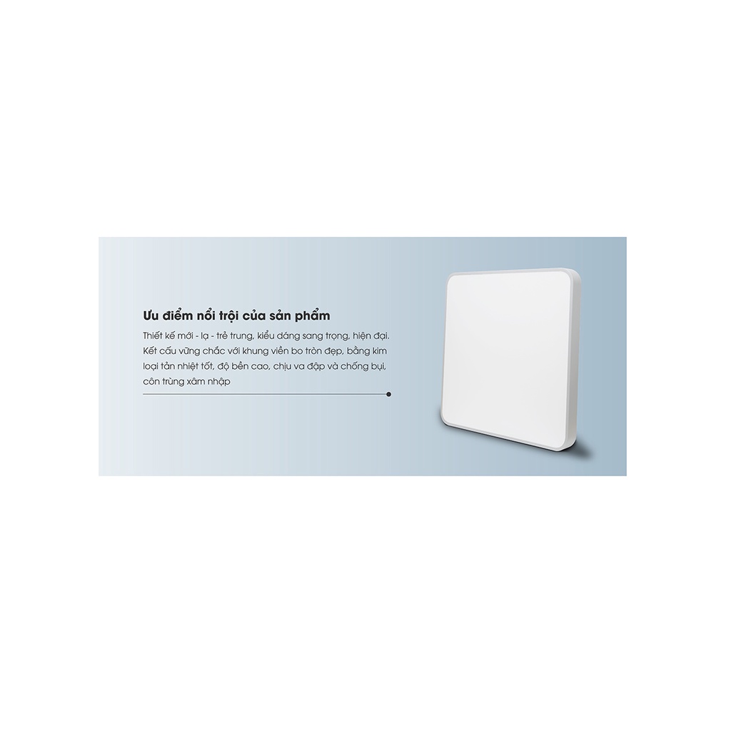 ĐÈN LED ỐP TRẦN VUÔNG LN16 540X540/40W-trắng Rạng Đông