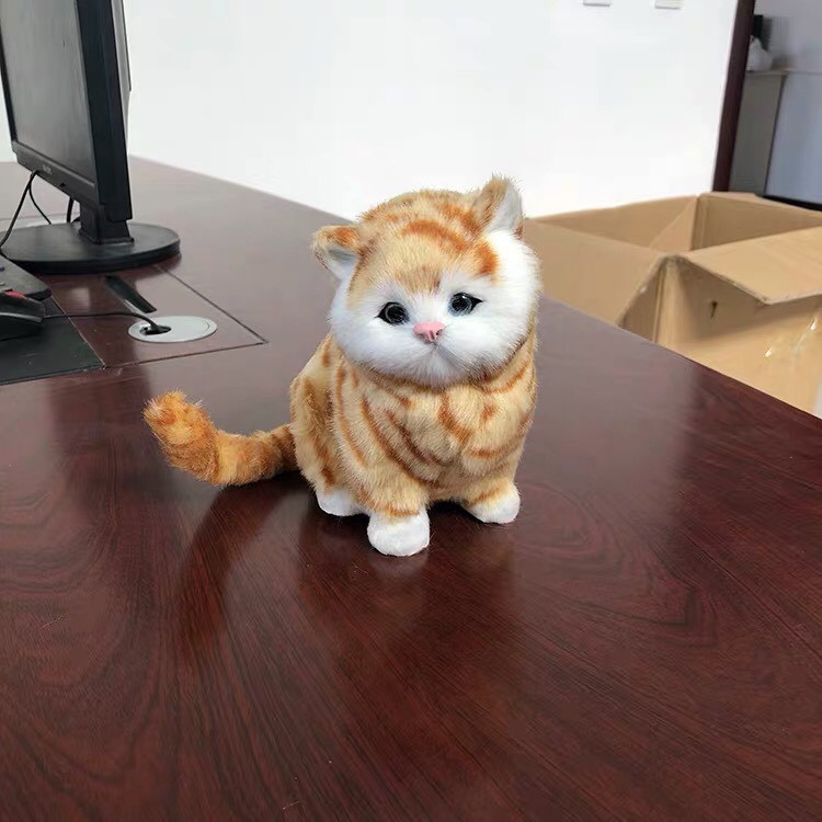 MÈO BÔNG THÚ NHỒI BÔNG DỄ THƯƠNG PHÁT TIẾNG KÊU VUI NHỘN CHO BÉ  -  MÈO BÔNG LÔNG MỀM MỊN CỰC ĐÁNG YÊU