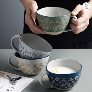 Cốc Sứ Giáng Sinh Uống Trà,Cafe Men Lì Cao Cấp Dung Tích 310ml