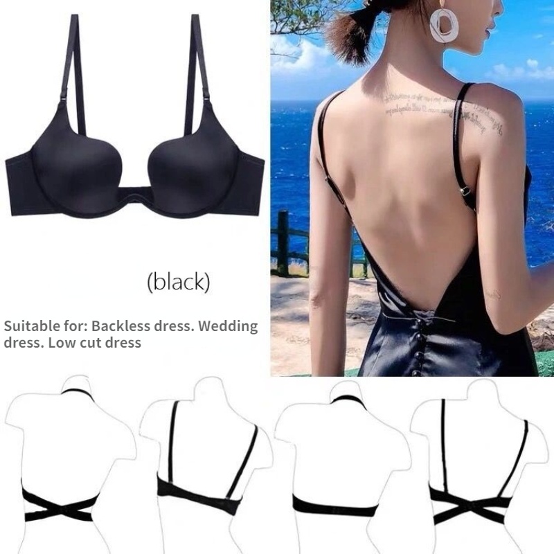 Áo Lót Không Đường May Cổ Chữ v Sâu Gợi Cảm Dành Cho Nữ