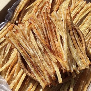 KHÔ CÁ THIỀU CẮT SỢI ( lon pet 250gr kèm tương ớt )