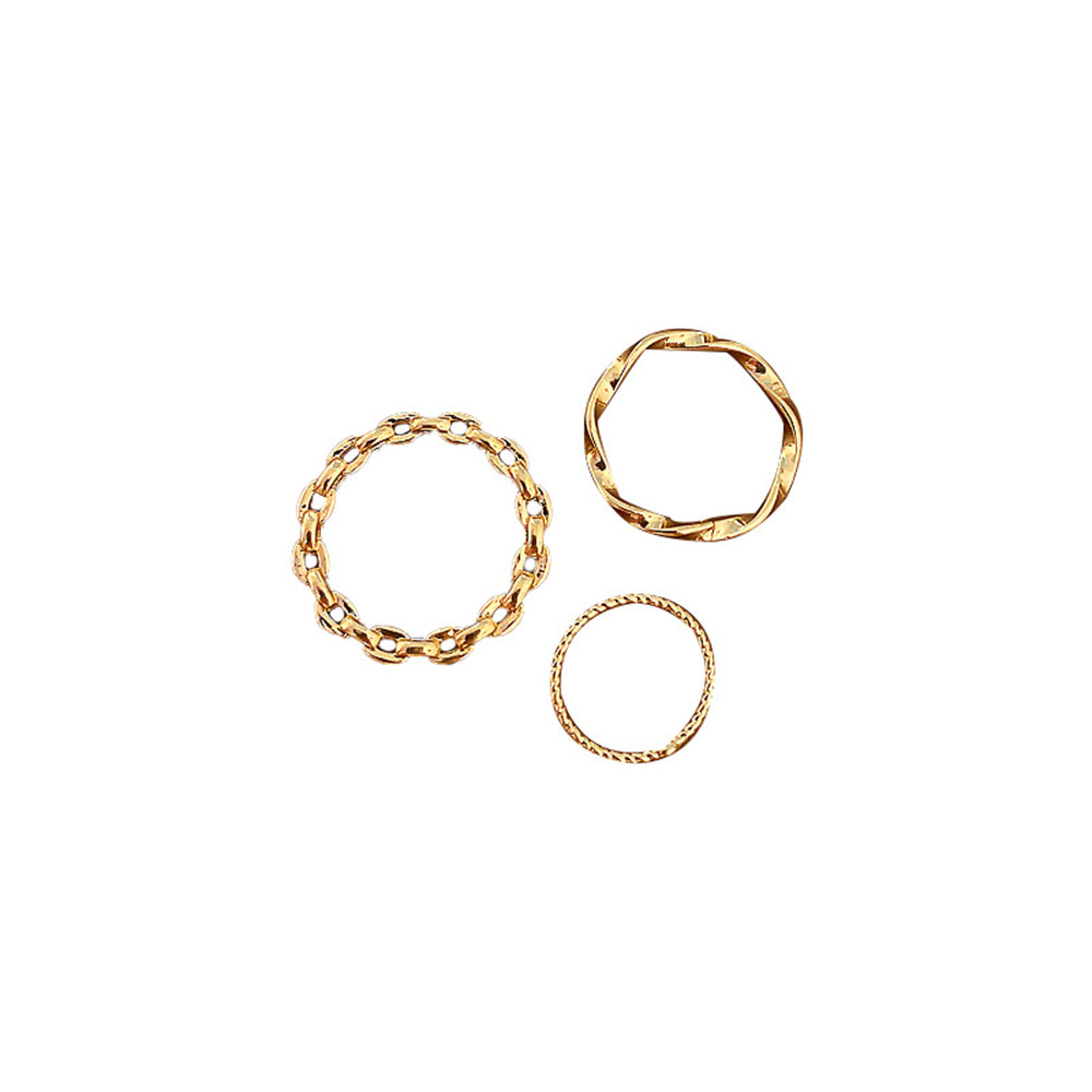 Set 3 nhẫn đeo tay phong cách cho nữ