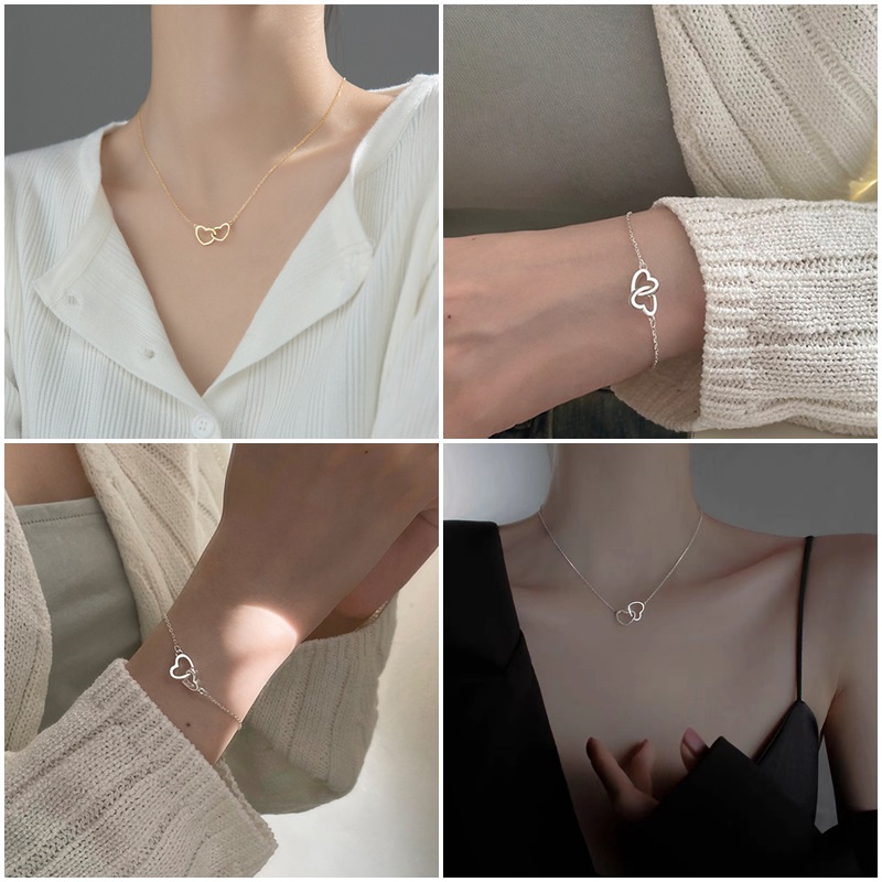 Vòng cổ Mặt Hình Trái Tim Thời Trang Cho Nữ