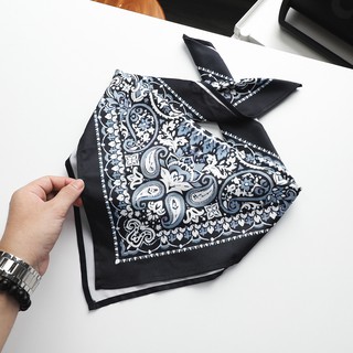 Khăn Lụa Vuông INF Họa Tiết, Chất Vải Lụa Satin, 395, SOMEHOW