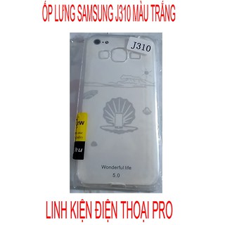 ỐP LƯNG SAMSUNG J310  SILICON TRONG DẺO KHÔNG Ố MÀU
