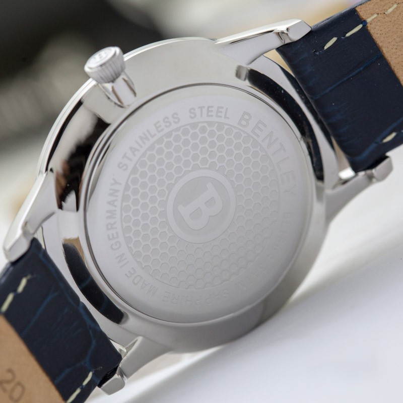 Đồng hồ nam dây da mặt kính chống xước Bentley BL1864 BL1864-10 BL1864-10MWNN