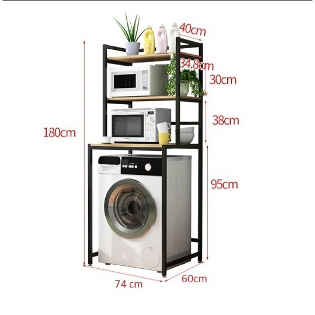 Kệ máy giặt đa năng, nhiều tầng, thiết kế thông minh, tiết kiệm không gian bếp mã 02.