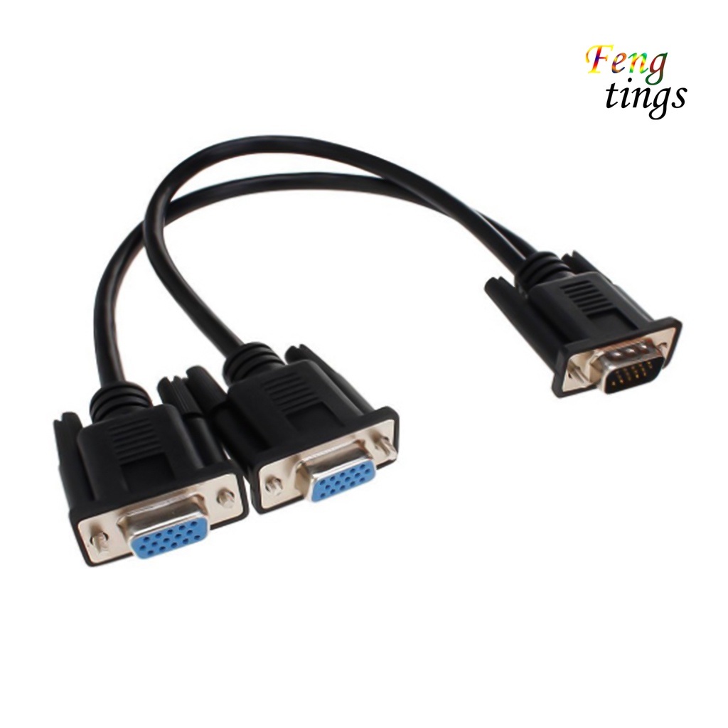 Dây Cáp Chia 2 Cổng VGA Từ 1 Máy Tính Sang 2 Cổng Cắm Cho Laptop Máy Tính Để Bàn