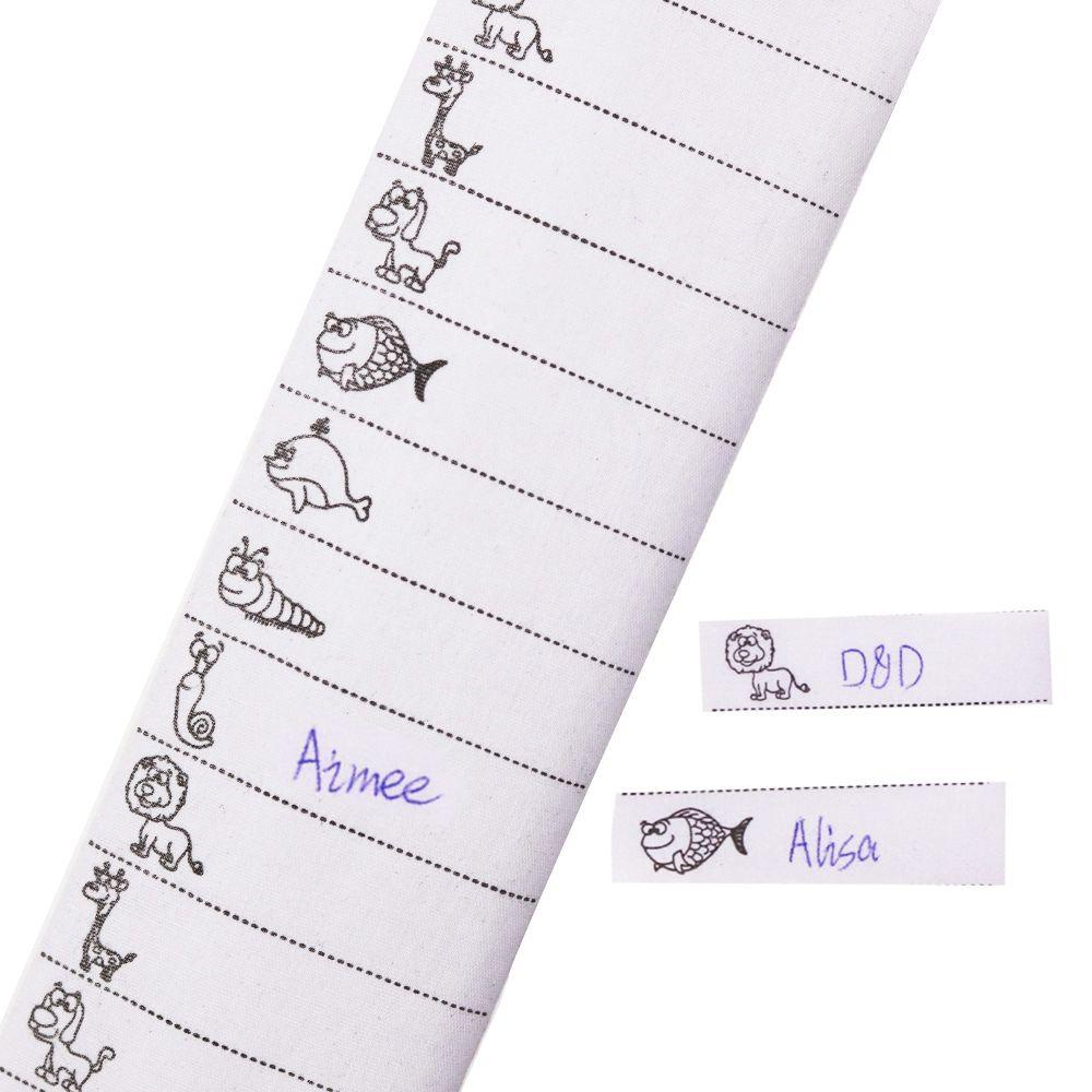 Set 100 Nhãn Vải Đánh Dấu Ghi Tên Quần Áo DIY Cho Bé