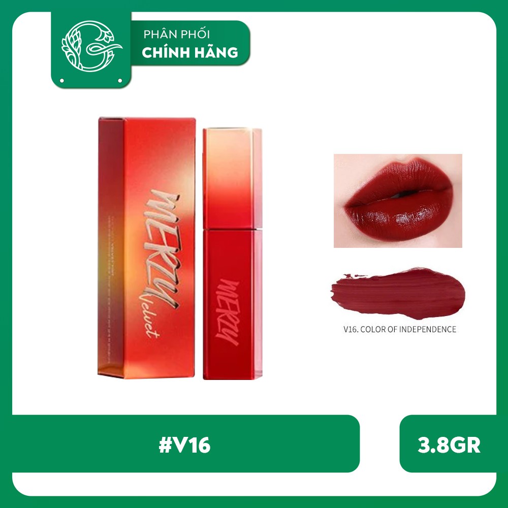 (New 2020) Son kem lì Merzy Color Of Youth Velvet Lip Tint 3.8gr