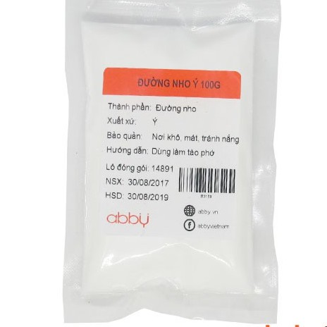 Đường Nho chuyên dụng làm tào phớ 100g chia túi zip