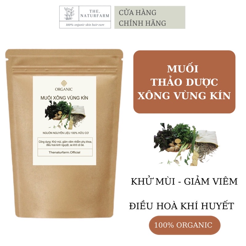 Muối thảo dược xông vùng kín [ 100gr ] đặc biệt - khử mùi, se khít, kháng khuẩn, giảm viêm.