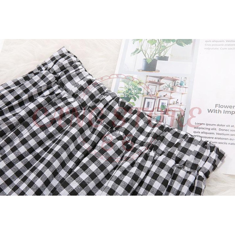 [Hàng sẵn] Chân váy đuôi cá kẻ caro dáng chữ A - Chân váy đuôi cá lệch tà vạt chéo (Hàng Quảng Châu) | BigBuy360 - bigbuy360.vn