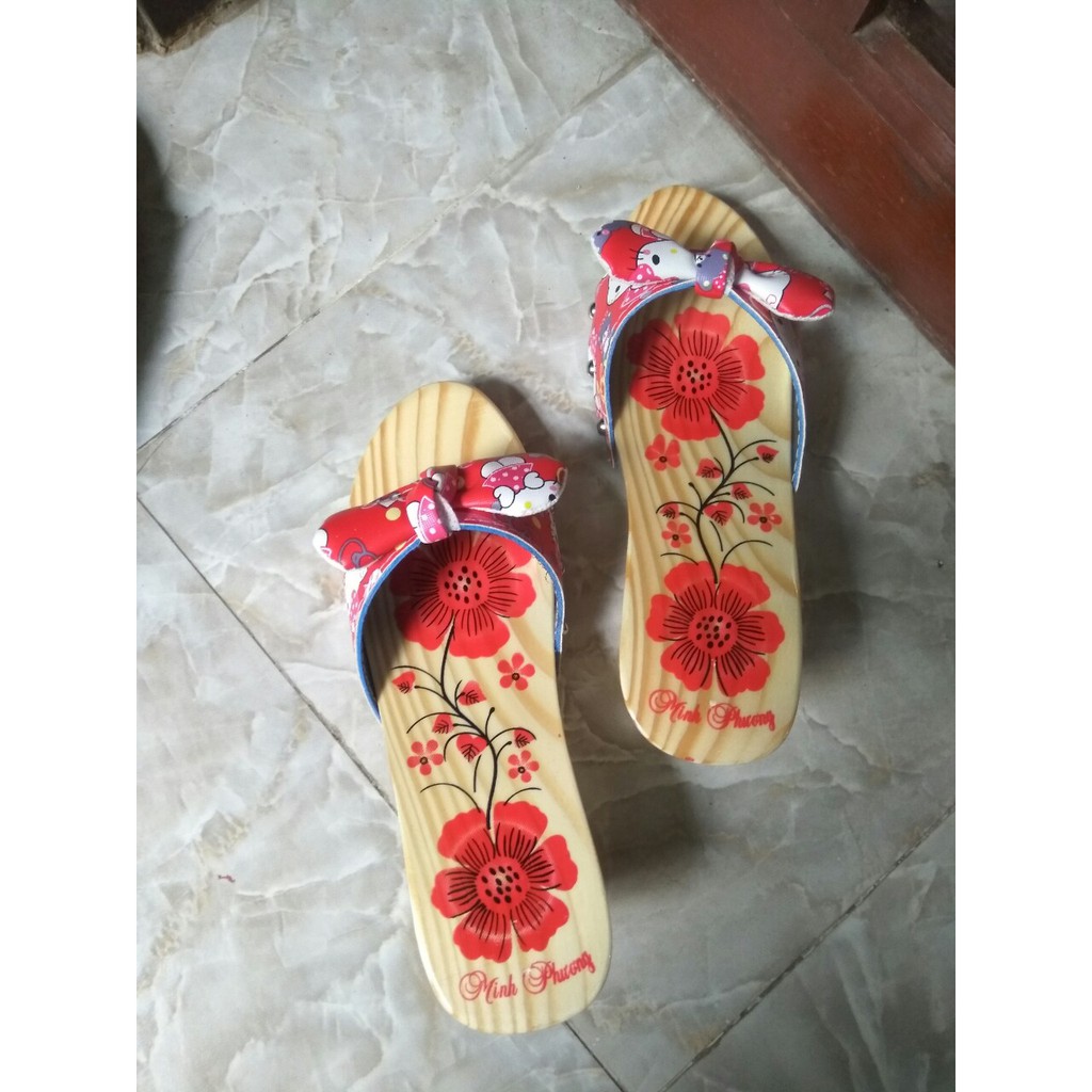 Guốc Gỗ Cao Gót Cho Bé Từ 2 Tuổi -> 6 Tuổi