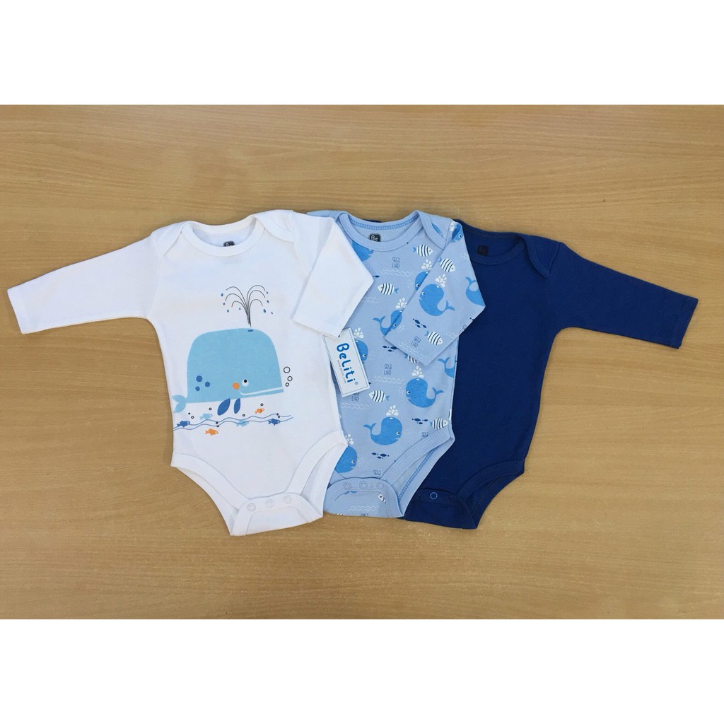 Set 3 Body Suit Dài Tay Xuất Dư Xịn BeLiTi